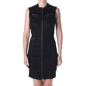 G-Star Raw Lynn Avity Slim Front Zip Denim Dress Sz XS